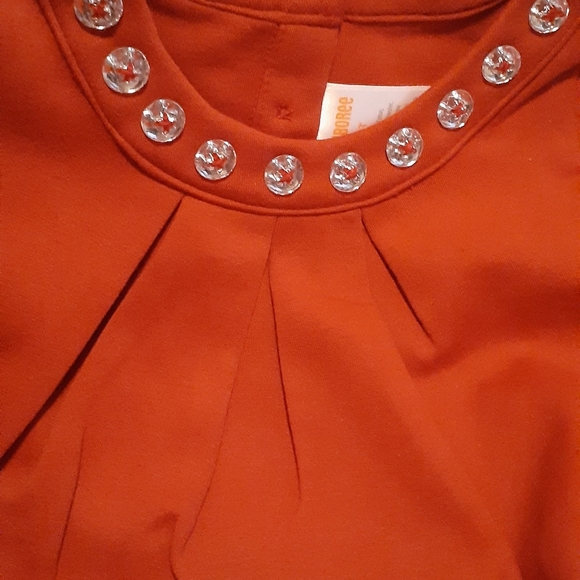 GYMBROEE RED EMBELLISED NWT DRESS 2T - Picture 4 of 11